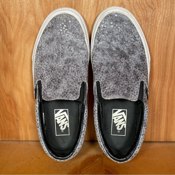 Womens 7.5 Vans Off The Wall Slip On Sneakers Animal Print Grey SEF0796 - Picture 5 of 8